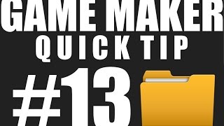 Game Maker Quick Tips 13  Folders Groups [upl. by Shaper]