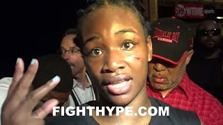 CLARESSA SHIELDS REACTS TO FIRST KNOCKDOWN REVEALS WHAT WENT THROUGH HER MIND [upl. by Phyllida]