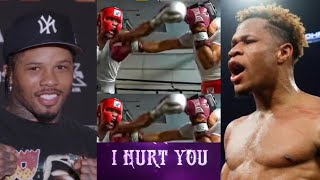 GERVONTA DAVIS SHOW PROOF OF HURTING DEVIN HANEY IN THEIR SPARRING SESSION [upl. by Laynad]