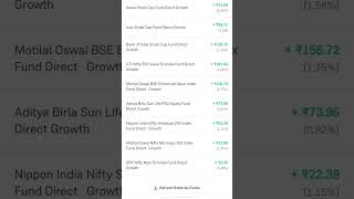 😱😱 ₹4370 ka profit mutual fund portfolio 28 OCT24 shorts [upl. by Hars]