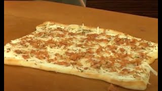 Alsatian Pizza Five Ingredients  SAM THE COOKING GUY [upl. by Samalla]