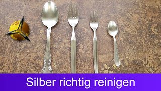 Silber reinigen Welche Hausmittel helfen wirklich [upl. by Ahtabbat]