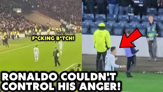 OMG Cristiano Ronaldo cant control his anger and the video footage went viral [upl. by Iahc]