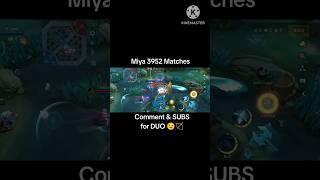 Miya 3952 Matches  ML Season 34 mobilelegends shortgamehighlights [upl. by Yenots416]