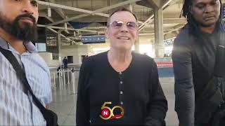 Nation Update Ali Campbell arrives in Barbados [upl. by Nieberg]