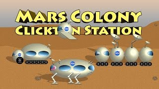 Mars Colony Clickton Station  Mars Surface Vehicles and Pods [upl. by Enaujed599]