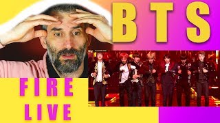 BTS fire live mama 2016 reaction [upl. by Mitman]