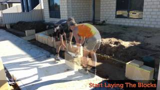 How to lay limestone blocks [upl. by Nilra]