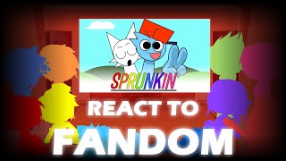 Fandom react to FNF vs Sprunkin [upl. by Ngo244]