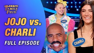 JoJo Siwa vs Charli DAmelio Extended full episode w bonus content  Celebrity Family Feud [upl. by Attehcram]