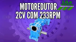 Motoredutor WCG01 com Motor de 2cv e 233rpm Weg Cestari Trifásico 175 NDJ [upl. by Inahpit]