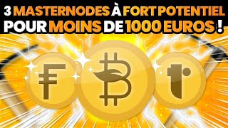 3 MasterNodes à fort potentiel pour moins de 1000 euros [upl. by Odlanyar]