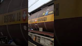 Traxx met containertrein in diest [upl. by Petrick]