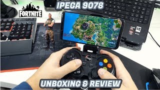 Unboxing e Análise Ipega PG9078 controle bluetooth  Teste no FORTNITE [upl. by Sicular]