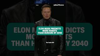 Elon Musk predicts more robots than humans by 2040 shorts [upl. by Walcott]