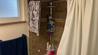 OXO Good Grips Quick Extend Aluminum Pole Shower Caddy Review last one you’ll ever need to buy [upl. by Attennhoj]