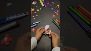 DIY CUTE CARD😍❤️ youtube shorts shortvideo trendingshorts diy creative crafting [upl. by Assyn]