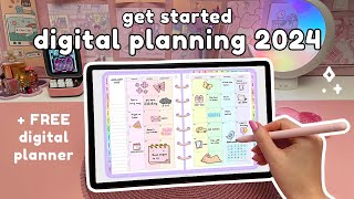 How to Plan on your iPad or Samsung Tablet ✏️✨  FREE Digital Planner 2024 💗 Digital Planning [upl. by Normac]