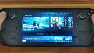 God of War Ragnarok  Steam Deck  Handheld Gameplay [upl. by Lymn]