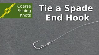 How to tie a spade end hook by hand [upl. by Nereen863]