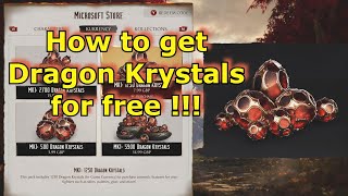 MK1  How to get Dragon Krystals for Free [upl. by Kape]