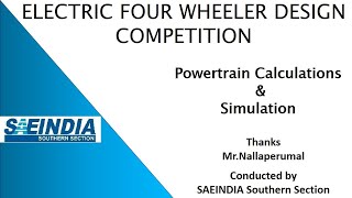 Powertrain Calculations amp Simulation [upl. by Berenice]