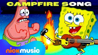 SpongeBob The Campfire Song Song Sing Along 🏕  Nick Music [upl. by Worl]