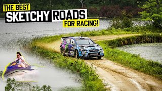 Ken Block Goes Flat Out In the Rain Rutted Stages amp Sketchy Jumps  Ojibwe Forest Rally [upl. by Yorke]