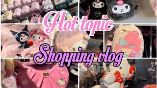 🌸hottopic shopping 🛒 🛍️ vlog 🌸hello kitty and more … [upl. by Laufer220]