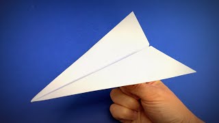 Cómo hacer un avión de papel que vuela lejos  Flecha de avión de origami [upl. by Segalman93]