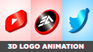 3D Logo Reveal Animation in After Effects Tutorial  No Plugin FREE Template [upl. by Torp]