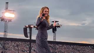 Adele in Munich “Hello” LIVE München Messe 030824 [upl. by Enelkcaj512]