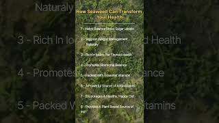 How Seaweed Can Tranform Your Life shorts health fitness healthylifestyle workout [upl. by Yeleak]