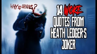 14 Woke Quotes From Heath Ledgers Joker [upl. by Yasmar31]