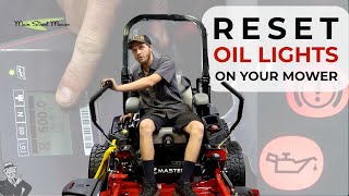 How to Reset Oil Lights on your Mower  TORO ZMaster [upl. by Alyad]