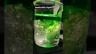 How is Immiscible liquids 😱 shorts viralvideo short [upl. by Ailssa]