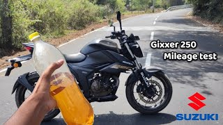 Gixxer 250 Mileage test 1 Litre  40 😲 Unbelievable Result 🔥 SUZUKI 🏆 [upl. by Gupta]