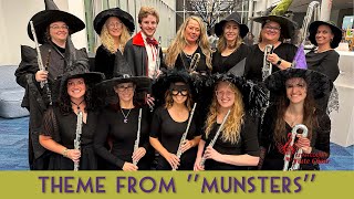 MUNSTERS THEME  Utah County Flute Choir at the Spanish Fork Library Halloween Ball [upl. by Eadwina]