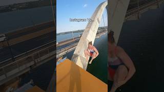 High Diving Gone Wrong 😳 bravegang bts [upl. by Amitak]