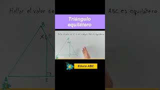 Ejemplo fácil de un triángulo equilátero matematicas matematicasfacil maths matematicasbasicas [upl. by Stubstad]