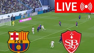 🔴LIVE  Barcelona vs Stade Brestois  202425 Full Match Live Streaming [upl. by Fisher]