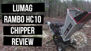 Lumag Rambo HC10 Wood ChipperShredder Review [upl. by Geoffry]