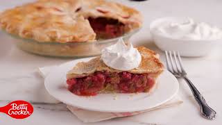 Strawberry Rhubarb Pie  Betty Crocker [upl. by Yruok]