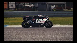 MotoGP 17 Loris Capirossi Honda NSR500  2001 Genuine West Skin TV Replay [upl. by Arihsay]