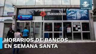 Estos días no abrirán los bancos por Semana Santa [upl. by Airamat]