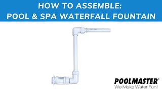 How to Build The Pool amp Spa Waterfall Fountain [upl. by Darla]