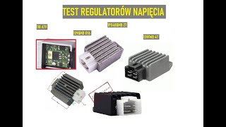 308 TESTY REGULATORÓW NAPIECIA NA INSTALACJI PROWIZORYCZNEJ 4T GY6 2T KEEWAY 110 ATV [upl. by Lennej]