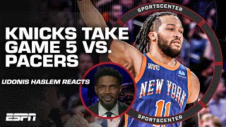 REACTION Knicks take a 32 lead vs Pacers 👀 This was a CHESS MATCH  Udonis Haslem  SportsCenter [upl. by Ecinwahs]