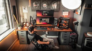 The Dream Desk Setup  Home Workspace amp Gaming Desk 2022 [upl. by Assiruam]