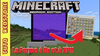 Comment fabriquer une ferme à Or et XP  Minecraft 121 MCPE Switch PS Xbox PC [upl. by Emolas]